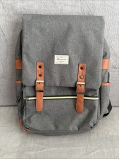 Modoker Laptop Backpack Fashion Bag w/ USB Charging Gray Excellent Condition picture