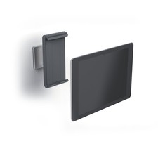 Wall Mounted Tablet Holder 7 To 11 Inch Adjustable Secure Rotatable Stand Silver picture