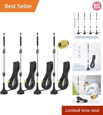 Upgrade Your Signal: 4-Pack of 9dBi Dual Band WiFi Antennas with Easy Mounting picture