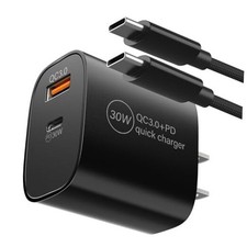 PD 30W Fast Charger for Meta Quest 3 3S VR Headset - Dual Port - Black picture