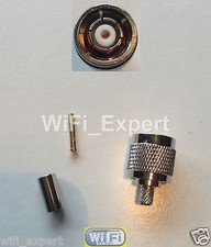 RP-TNC Male plug crimp for RG58 RG142 RG400 LMR195 cable RF Cable Connector USA picture