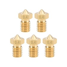 0.4mm 3D Printer Nozzle Head M6 Thread V5 V6 1.75mm Extruder Print Brass 5pcs picture