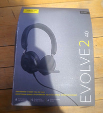 Jabra Evolve2 40 USB-C Wired Stereo Headset Boom Mic Black Noise Isolation picture