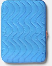 Heyday Bright Blue Puffy Tablet/Laptop Sleeve Up to 14” Orange Zipper  Travel picture
