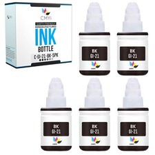 CMYi 5PK Compatible Canon GI21BK Black Ink Bottles for Canon PIXMA G2260 G2270 picture