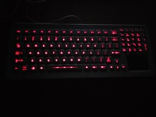 lit membrane keyboard iKey SLK102 with numpad biomedical - with glidePoint picture