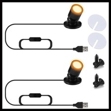 Bright & Colorful LED Spotlight Set – USB Powered for Indoor Displays 2-Pack picture
