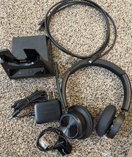 Poly Savi 7320 UC Stereo Dual Headset, Savi 7300 DECT Office Base EUC With Box picture