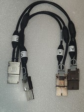 Lot of 2 GENUINE HP 3PAR STORESERV NODE LINK CABLE 682419-001 / 683808-001 picture