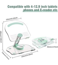 360°Rotating Acrylic Tablet Stand Foldable Adjustable Transparent Tablet (green) picture
