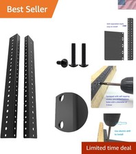 8U Steel Rack Rails Kit with Hardware - 2 Pieces 8URR picture