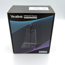 Yealink WH63 E2 Teams DECT Wireless Headset 1208711 Complete Open Box picture