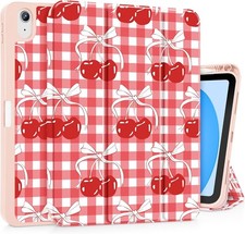 Trifold Stand Case for iPad 11 Inch A16 2025 & 10th Gen 10.9 Inch 2022, Cherry B picture
