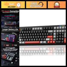 Wireless Mechanical Gaming Keyboard - Tri-Mode, Gasket Design, Hot Swap, RGB Bac picture