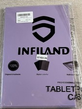 Infiland Sleep/Wake Purple Folding Folio Case for Samsung Galaxy Tab A7 10.4