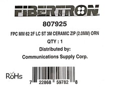 3 Meter LC to ST Fiber Optic Patch Cable Multimode Duplex 62.5/125 Orange NEW picture