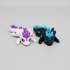 Articulated Crystal Dragon Fidget Toy – Mini 3D Printed picture