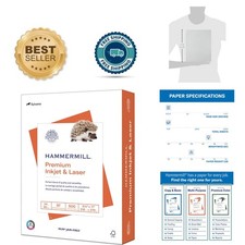 Sustainable 24lb Printer Paper, 500 Sheets - Inkjet & Laser, 97 Bright White picture