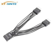 1pc 10cm USB Cable 9Pin Female to Dual 9P Male 1 to 2  Y Splitter Adapter Cable picture