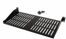 CNAweb 1U 19-Inch Vented Rackmount Shelf for Network Cabinet Rack 9