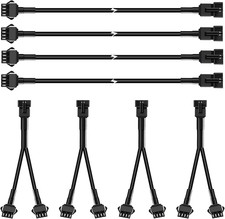4PCS 40 Inch 4Pin Extension Cords and 4PCS 2-Way Splitters picture