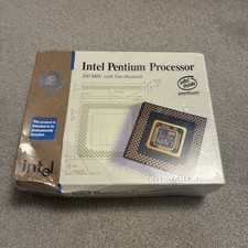 NEW Retail Box Intel Pentium Processor 200MHz CPU 1997  picture