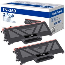 2 Pack Black TN360 Toner Cartridge For Brother TN-330 HL-2170w MFC-7340 DCP-7040 picture