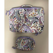 Vera Bradley Magdalena Paisley Soft Laptop Workstation Case & Tech/Cable Pouch picture