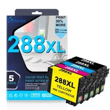 288XL Ink Cartridges 5PK(2BK/C/M/Y) for Epson XP-440 XP-340 XP-330 XP-446 picture