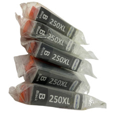 Office World PGI-250XL Black Ink Cartridge For PIXMA MX922 MG5422 Pack of 5 picture