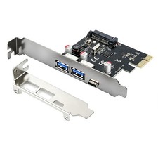 USB 3.1 Type C + 2 USB 3.0 Type A + SATA 15PIN PCIE PCI Express Expansion Card picture