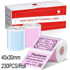3 Rolls 40x30 mm Self-adhesive Label Sticker Paper for Phomemo M110 M220 Printer picture