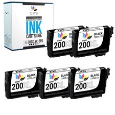 5PK CMYi Replacement 200XL Black Ink Cartridges for Epson Workforce WF-2540 2530 picture