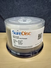 50 Pack SureDisc Blu-ray BD-R 50GB Dual Layer 6X White Inkjet Printable Disc picture