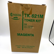 Genuine OEM Kyocera Mita TK-621M Magenta Toner Kit, Item No. 370AJ411. picture