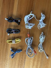 Ethernet Cable Bundle x8 Cat6 Cat5e RJ45 + RJ11 Phone DSL NBN Modem 0.5m-2.8m picture