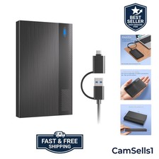 Travel-Friendly 160GB External HDD - Fast USB 3.0 & Type-C Connectivity picture