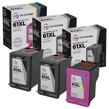 LD Replacement Replacements for HP 61XL 3pk Ink 2 CH563WN Black 1 CH564WN Color picture