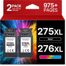 2PK PG-275XL CL-276XL Ink Cartridges for Canon Pixma TR4720 TS3522 TS3722 picture