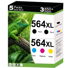 564XL 564 XL Ink Cartridges Combo Pack 564-2K3C, Black Cyan Magenta Yellow  picture