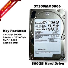 Seagate ST300MM0006 Savvio 10K.6 300GB Internal HDD 2.5-inch 10K SAS 6Gb/s picture