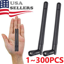 300X RP-SMA Antenna for WiFi 2.4GHz 5Ghz Wireless Router or Card Female Pin LOT picture