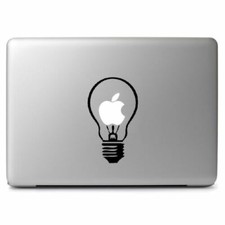 Apple Light Bulb Symbo Vinyl Die Cut Decal Sticker for Macbook Air Pro Laptop picture