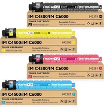 IM C4500 IM C6000 Toner Cartridge for Ricoh Savin Lanier IM C5500 IM C6000 4Pack picture
