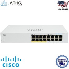 Cisco CBS110-16PP (EU) 16-Port Gigabit Unmanaged Switch 8x PoE 64W 1U Refresh picture