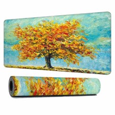 Autumn Landscape Painting Mouse Pad Nature Modern Impasto XL Gaming Mouse Key... picture