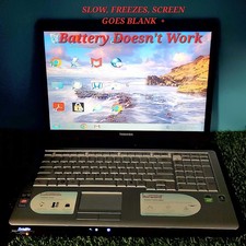 (For Parts Repair) Toshiba Satellite P205D-S8804 Laptop (Has Scratches, Scuffs) picture