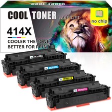 4 x No Chip Compatible with HP 414X W2020X Toner MFP M479fdn M454dw M454dn picture