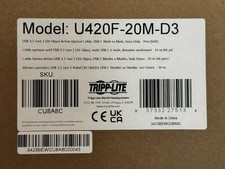 Tripp Lite U420F-20M-D3 USB-C Male to Male 20 Meters 10Gbps - Open Box picture