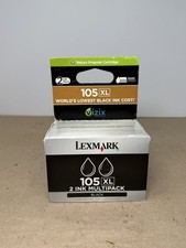 Genuine Lexmark 105XL Black Ink Cartridge Multipack Ships Fast picture